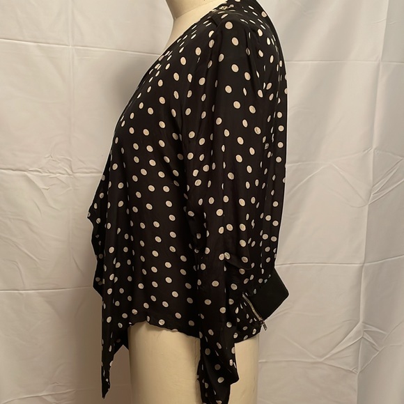 Alice + Olivia silk polka dot jacket size 6 - Picture 2 of 8